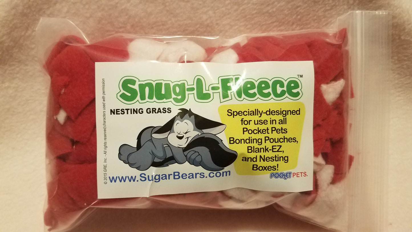 Snug-L-Fleece - Sugar Glider Nesting Fleece